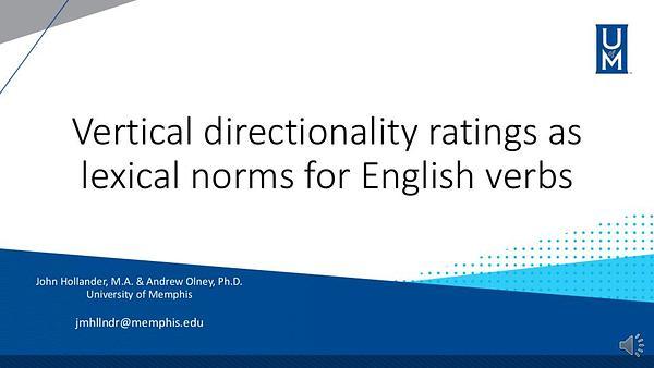 Vertical directionality ratings as lexical norms for English verbs