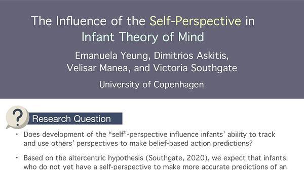 The influence of the self-perspective in infant theory of mind