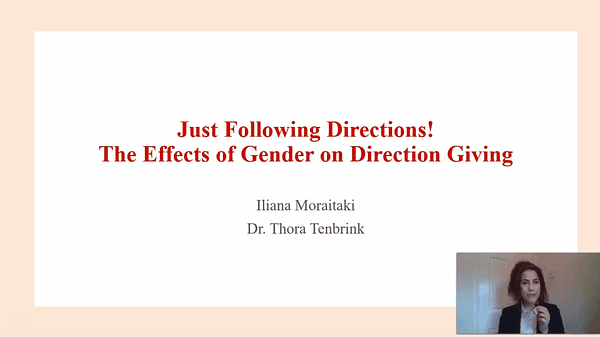 Just Following Directions! The Effects of Gender on Direction Giving