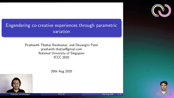 Engendering co-creative experiences through parametric variation