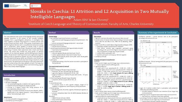 Slovaks in Czechia: L1 Attrition and L2 Acquisition in Two Mutually Intelligible Languages