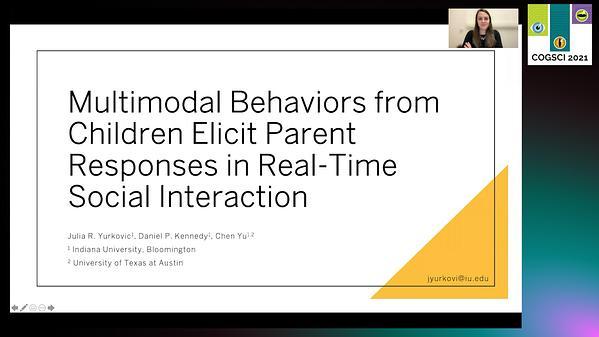 Multimodal Behaviors from Children Elicit Parent Responses in Real-Time Social Interaction