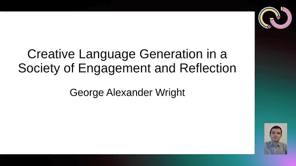 Creative Language Generation in a Society of Engagement and Reflection