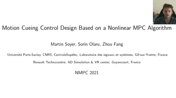Motion Cueing Control Design Based on a Nonlinear MPC Algorithm
