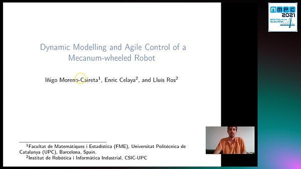 Model Predictive Control for a Mecanum-Wheeled Robot Navigating among Obstacles