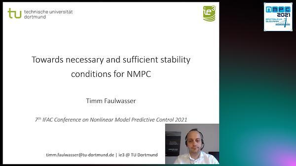 Towards Necessary and Sufficient Stability Conditions for NMPC