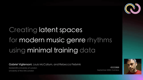 Creating Latent Spaces for Modern Music Genre Rhythms Using Minimal Training Data