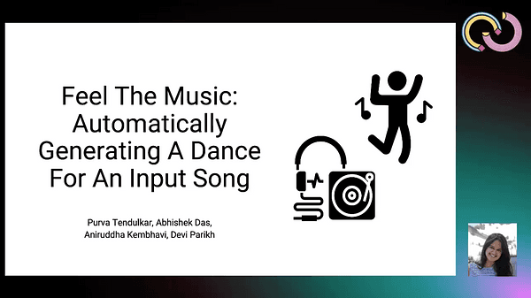 Feel The Music: Automatically Generating A Dance For An Input Song