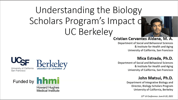 Understanding the Biology Scholars Program's Impact on UC Berkeley
