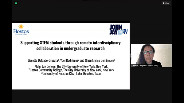 Supporting STEM students through remote interdisciplinary collaboration in undergraduate research