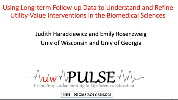 Using Long-term Follow-up Data to Understand and Refine Utility-Value Interventions in the Biomedical Sciences