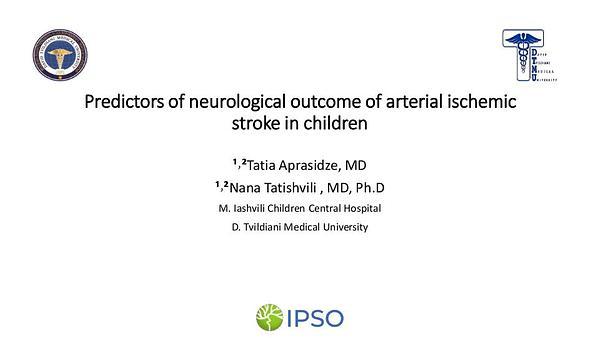 Predictors of neurological outcome of arterial ischemic stroke in children