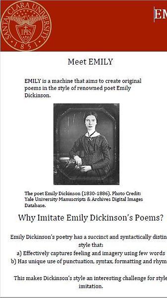 EMILY: An Emily Dickinson Machine