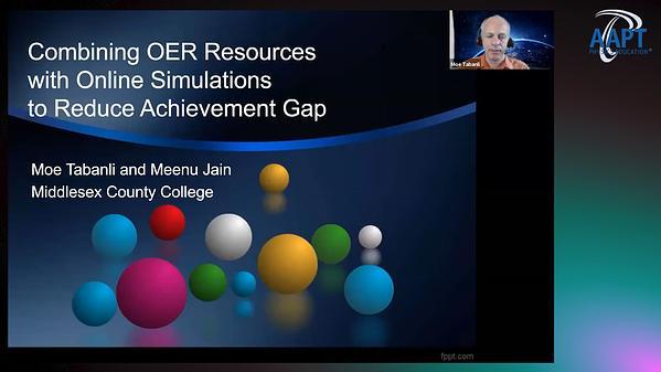 Combining OER Resources with Online Simulations to Reduce Achievement Gap