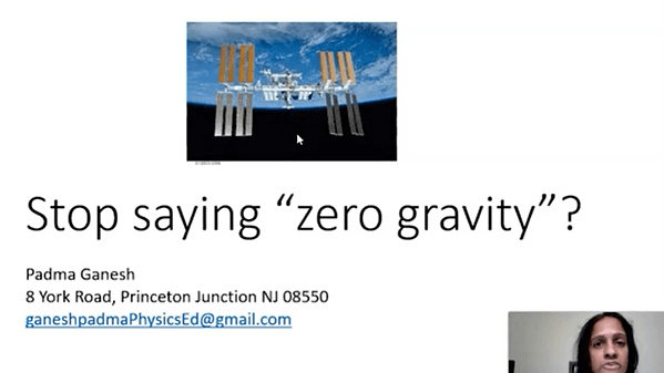 Stop Saying “Zero Gravity”?