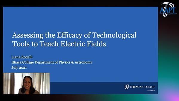 Assessing the efficacy of technological tools to teach electric fields
