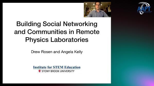 Building social networking and communities in remote physics laboratories