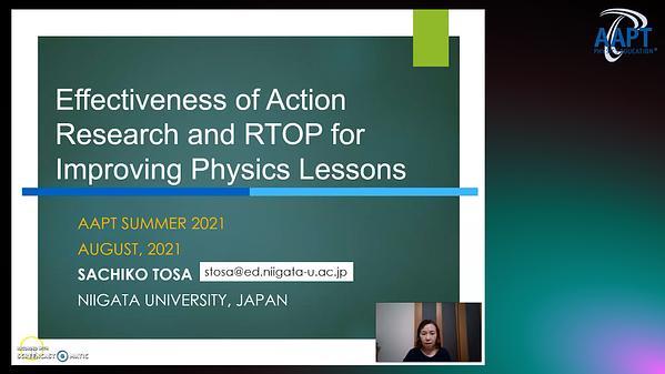 Effectiveness of Action Research and RTOP for Improving Physics Lessons