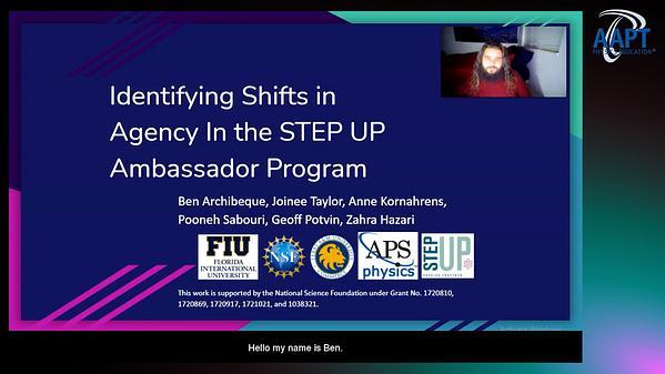 Identifying Shifts in Agency In the STEP UP Ambassador Program