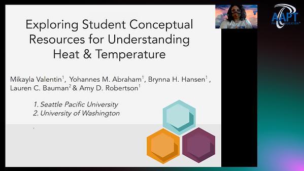Exploring Student Conceptual Resources About Heat and Temperature