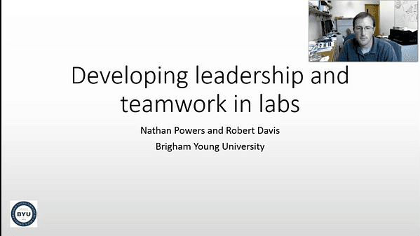 Developing leadership and teamwork in labs