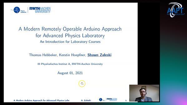 A Modern Remotely Operable Arduino Approach for Advanced Physics Laboratory
