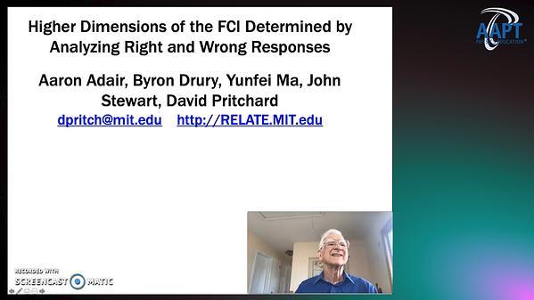 FCI Higher Dimensions Determined by Analyzing Right and Wrong Responses
