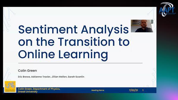 Sentiment Analysis of Faculty Responses COVID Transition to Online Learning