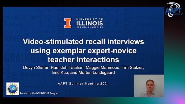 Interviews on professional development interactions between experienced and novice teachers