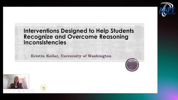 Interventions Designed to Help Students Recognize and Overcome Reasoning Inconsistencies