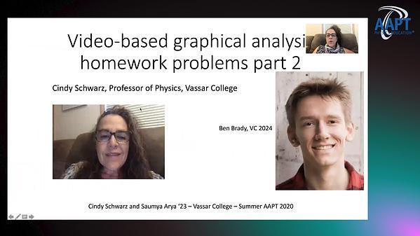 Video-based graphical analysis homework problems