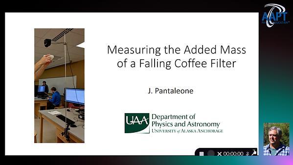 Measuring the Added Mass of a Falling Coffee Filter