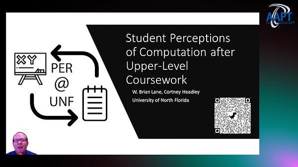 Student Perceptions of Computation after Upper-Level Coursework
