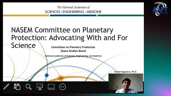 NASEM's Committee on Planetary Protection: Advocating With and For Science