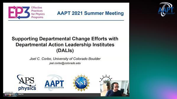 Supporting departmental change efforts with Departmental Action Leadership Institutes (DALIs)