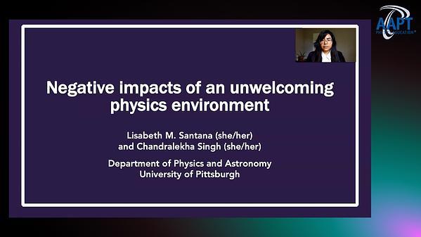 Negative Impacts on female physics majors of Cold Physics Environment