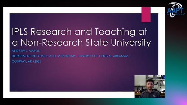 IPLS Research and Teaching at a Non-Research State University
