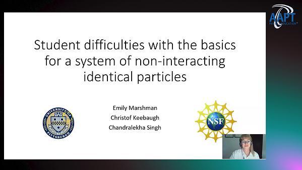Student Difficulties with a System of Identical Particles