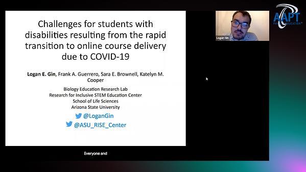 Challenges with Online Course Delivery for STEM Undergraduates with Disabilities
