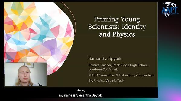 Priming Young Scientists: Identity and Physics