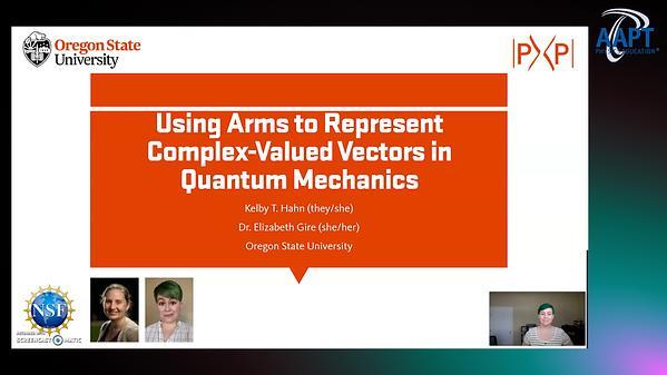 Using Arms to Represent Complex-Valued Vectors in Quantum Mechanics