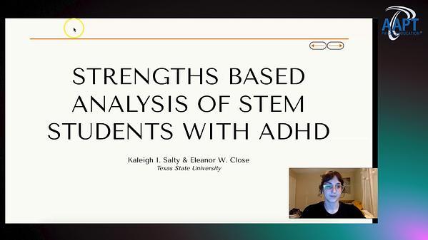 Strength-based analysis of experiences of physics students with ADHD