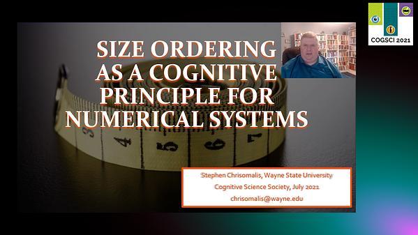 Size ordering as a cognitive principle for numerical systems