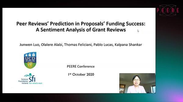 Peer Reviews' Prediction in Proposals' Funding Success: A Sentiment Analysis of Grant Reviews