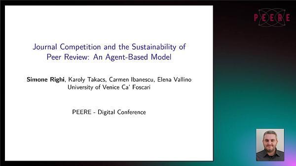 Journal Competition and the Sustainability of Peer review: An agent based model