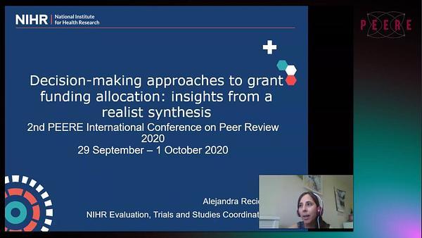Decision-making approaches to grant funding allocation: insights from a realist synthesis