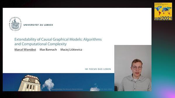 Extendability of Causal Graphical Models: Algorithms and Computational Complexity