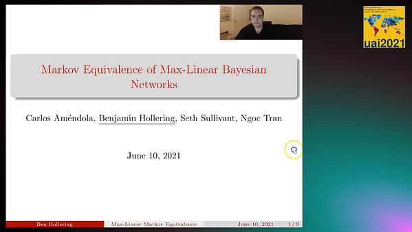 Markov Equivalence of Max-Linear Bayesian Networks