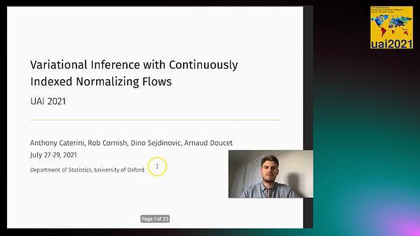 Variational Inference with Continuously-Indexed Normalizing Flows