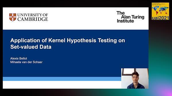 Application of Kernel Hypothesis Testing on Set-valued Data